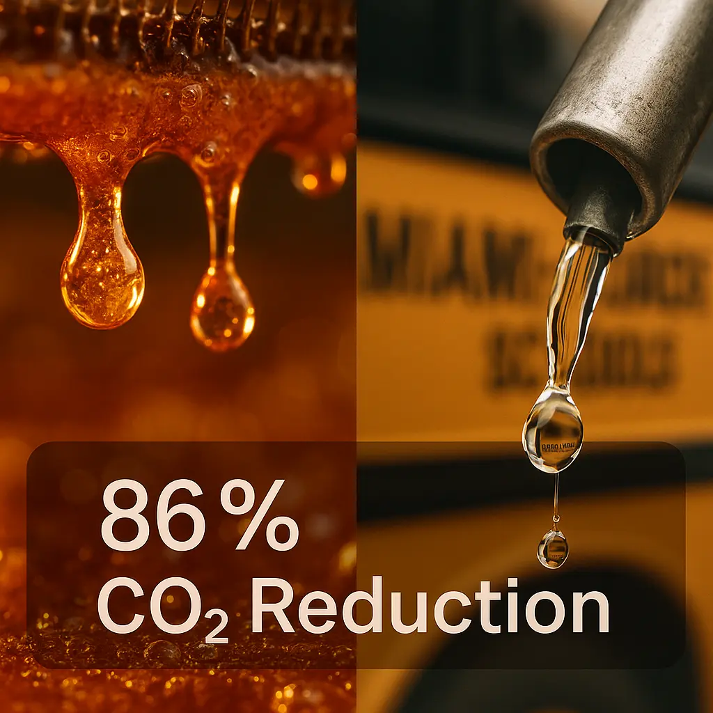 c02 reduction when disposing of used cooking oil here is a split comparison between old used cooking oil and filters used cooking oil