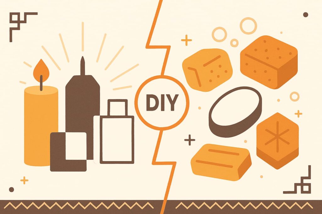 Creative uses for solidified cooking oil including homemade candles and soap.