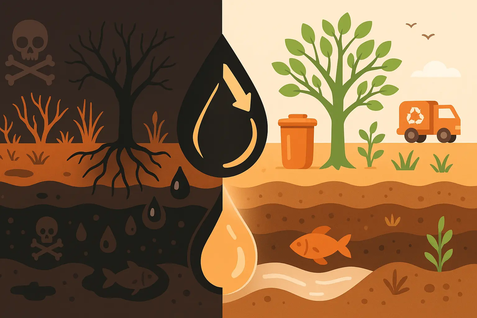 The Dangers of Dumping Cooking Oil in the Ground & How to Dispose Properly