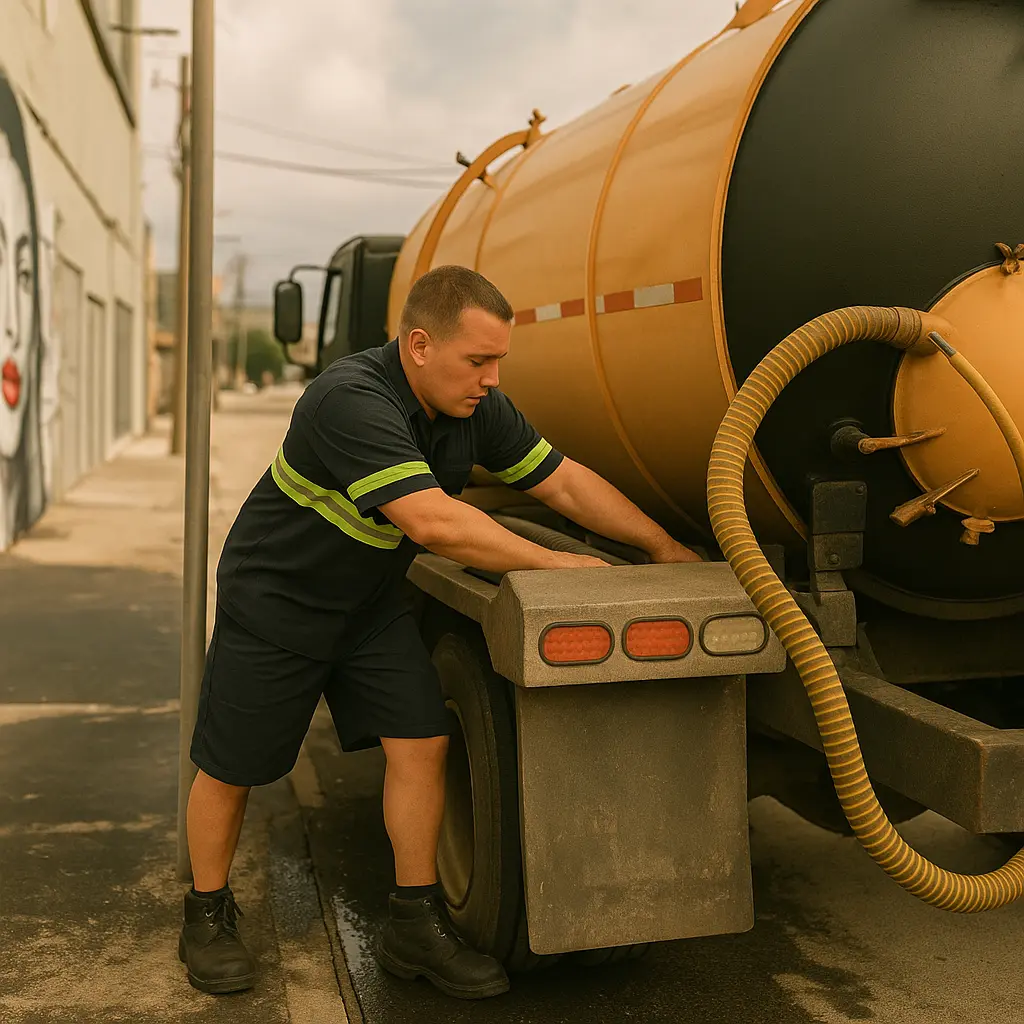 man picking up used cooking in miami beach on collins ave