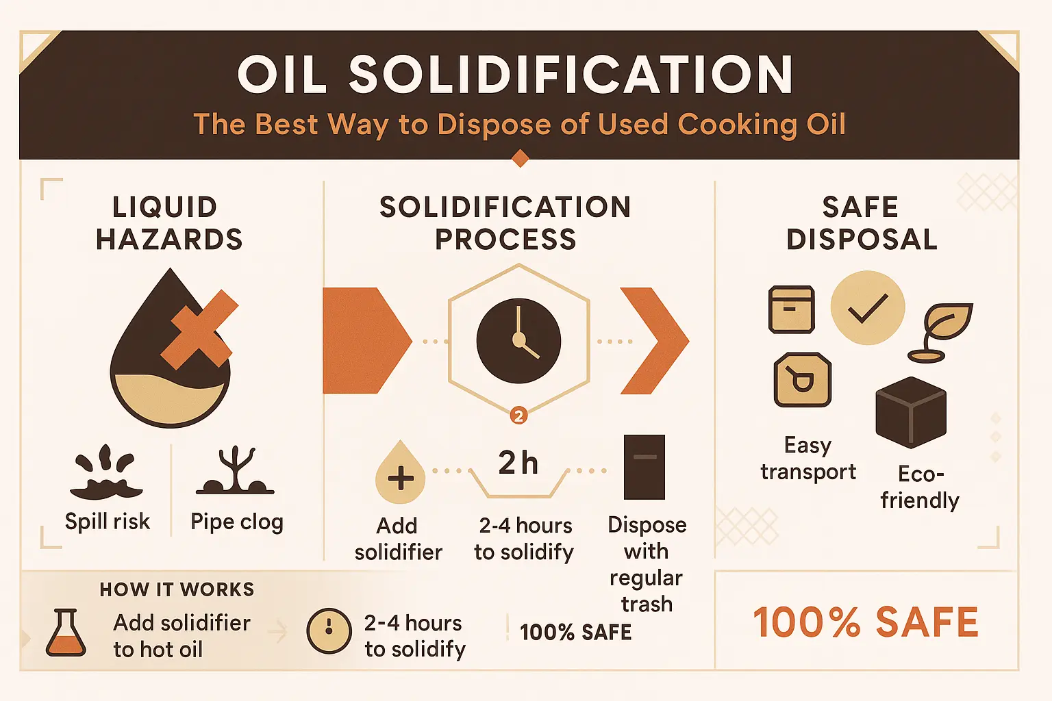 Oil Solidification: The Best Way to Dispose of Used Cooking Oil