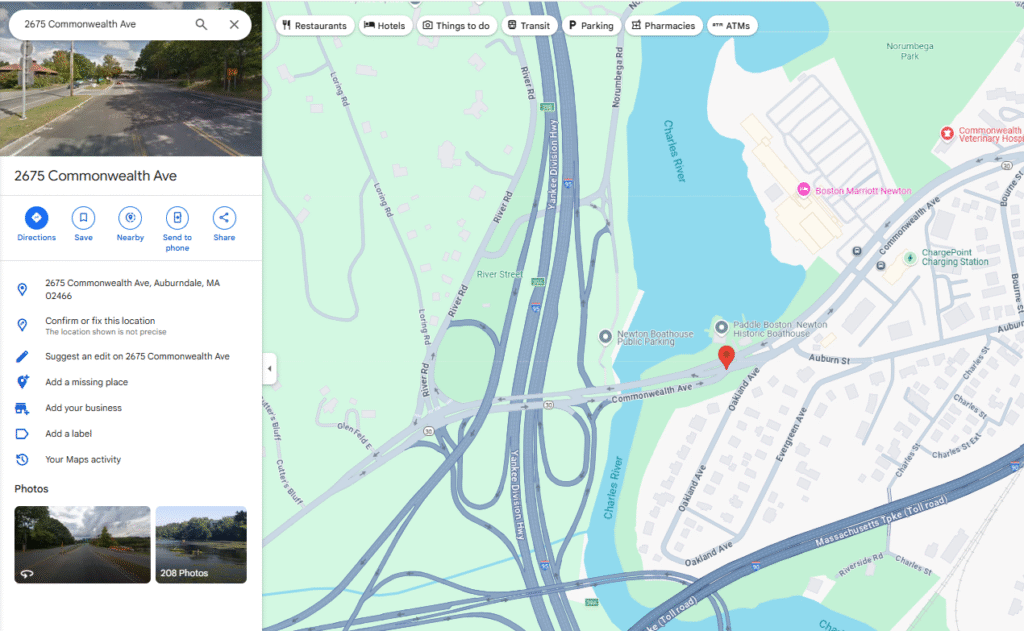 Map pin on 2675 Commonwealth Ave. with arrows to mobile collection sites around Jacksonville.