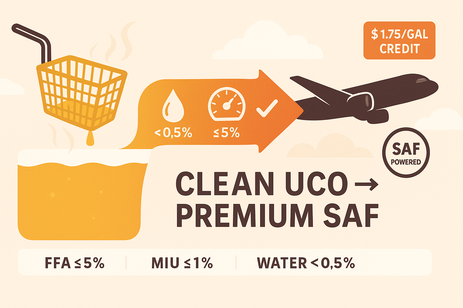Quality Drives Value: Why Clean Used Cooking Oil Powers Top Tier SAF