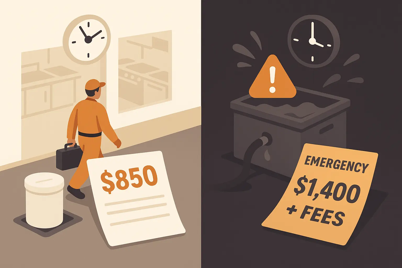 Scheduled vs On Call Grease Trap Cleaning Costs 2025 Guide