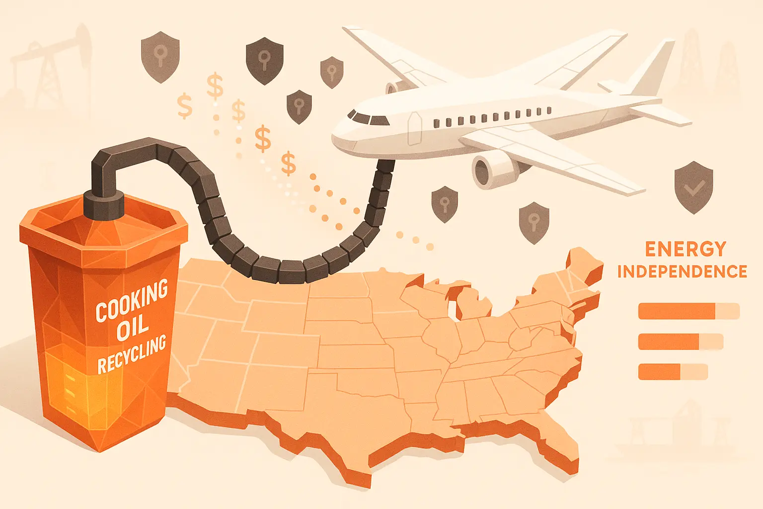 How UCO Based SAF Shields U.S. Flights From Foreign Oil