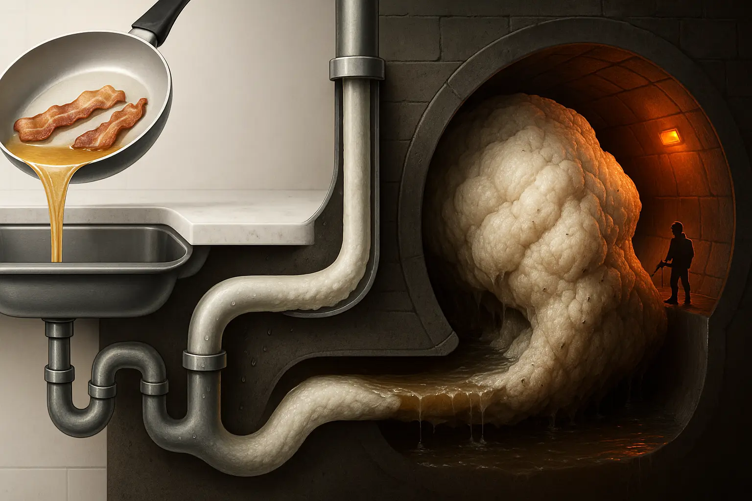 Why pouring cooking oil down the drain destroys plumbing (and how to stop it)