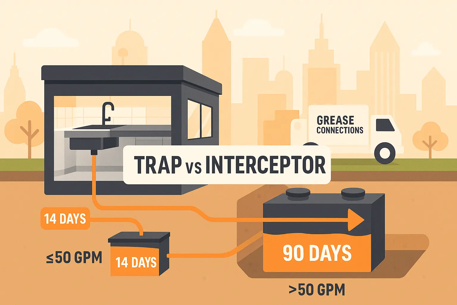 Grease Trap vs Interceptor: Atlanta Code Guide