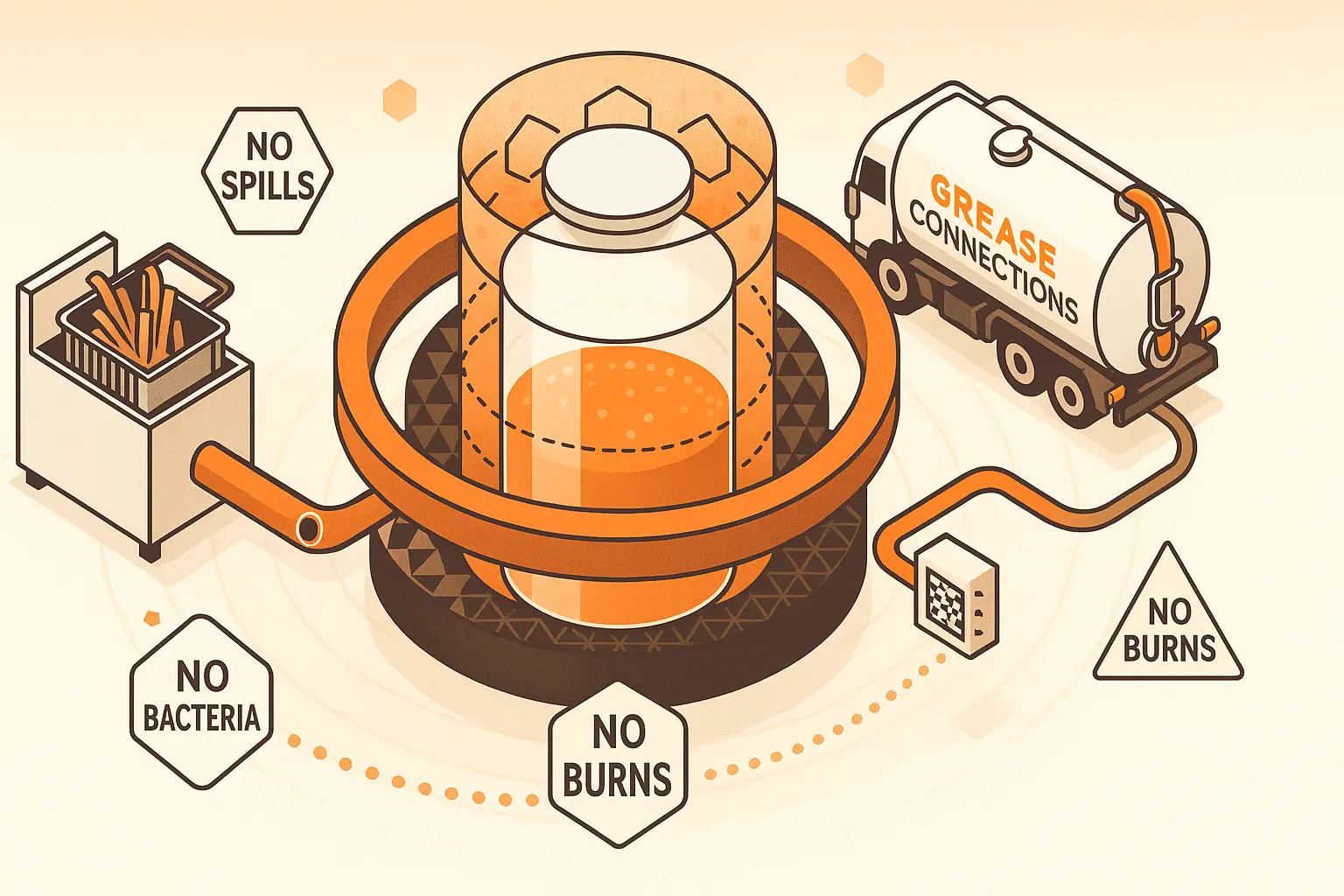 Sanitary Used Cooking Oil Systems for Healthcare Kitchens
