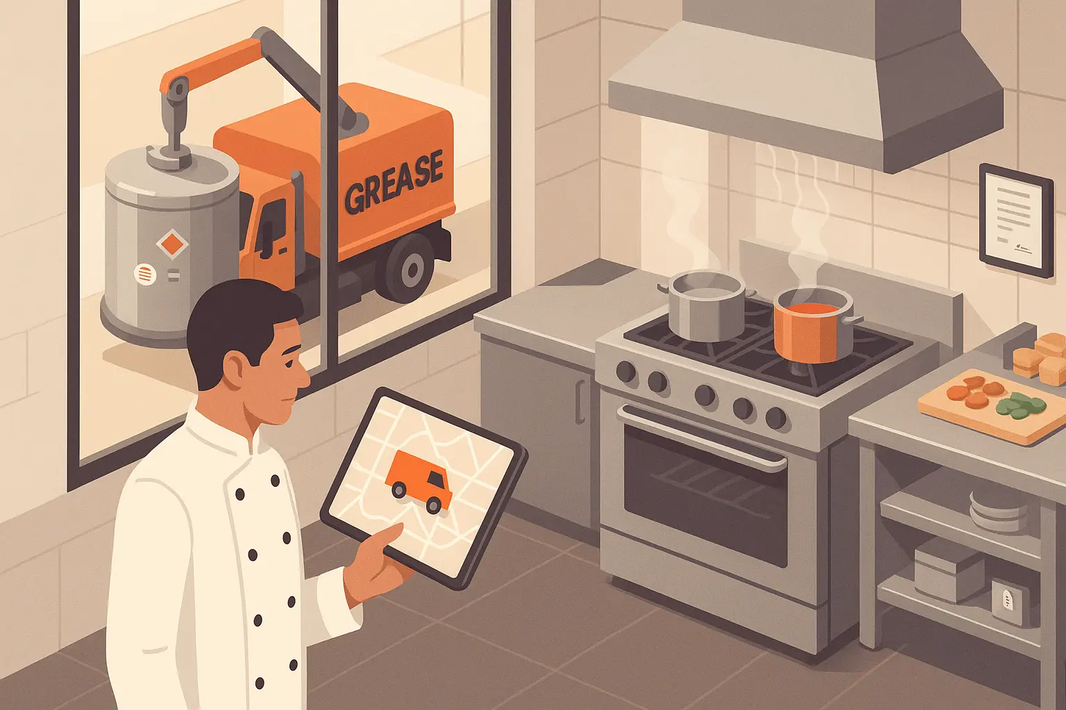Real Time Oil Disposal & Mobile Tracking for Restaurants