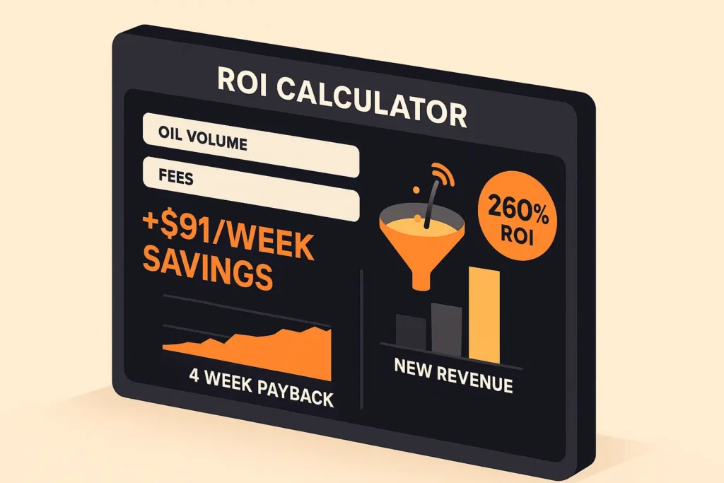 roi calculator flat design