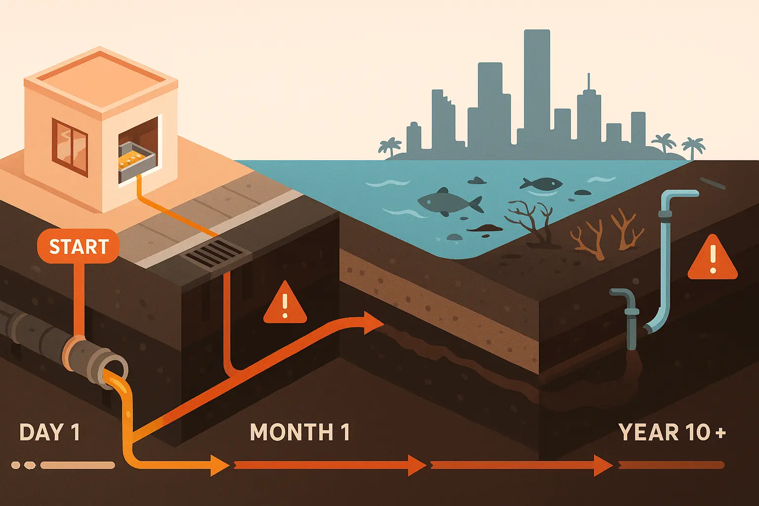 Long Term Effects of Cooking Oil Pollution